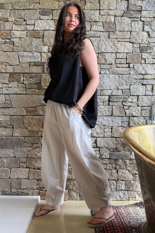 Oscar Drape Trapeze Tank Black